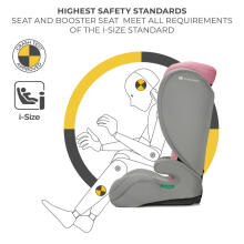 KINDERKRAFT automobilinė kėdutė I-SPARK 2 PLUS I-SIZE, 100-150 cm., Pink, KCISPA02PNKPL00