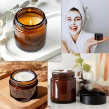Brown Glass Ointment Jars Сream Art.294989