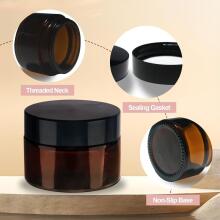 Brown Glass Ointment Jars Сream Art.294989