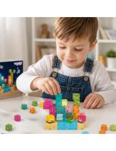 Woopie magnetiniai blokai 54 vnt. Montessori vandenyno dėlionė 3D žaidimas