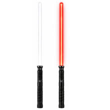 LED lazerinis šviesos kardas su garsais, metaliniu rankena, 75 cm