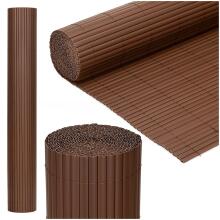 PVC danga maskuojantis 500x100 cm kilimėlis balkonui, terasai, tvorai, rudas
