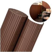 PVC danga maskuojantis 500x100 cm kilimėlis balkonui, terasai, tvorai, rudas