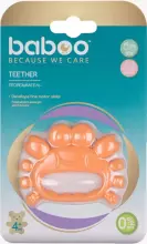Baboo Silicone Teether Crab Art.296459 Silikoninis barškutis (100 % natūralus)