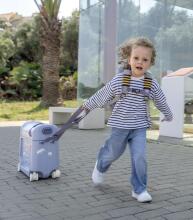 Stokke Parent-Child Travel Kids Luggage Art.296467 Moonglow White  Чемодан-сиденье на колесах 3 в 1