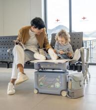 Stokke Parent-Child Travel Kids Luggage Art.296471 Black Чемодан-сиденье на колесах 3 в 1
