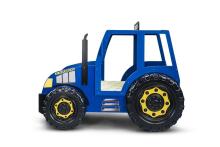 Plastiko Traktor Art.296476 Yellow Ergonomiška vaikų lova su čiužiniu 190x80 cm