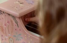 Little Dutch medinis pianinas Safari Friends Pink FSC Art.7477