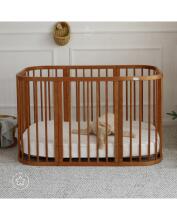 Waldin Baby Collection Bed Crib  7 in 1 Art.296539 Vintage Daugiafunkcinė medinė transformuojama lovelė 7 viename