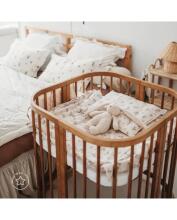 Waldin Baby Collection Bed Crib  7 in 1 Art.296539 Vintage Daugiafunkcinė medinė transformuojama lovelė 7 viename