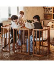 Waldin Baby Collection Bed Crib  7 in 1 Art.296539 Vintage Daugiafunkcinė medinė transformuojama lovelė 7 viename