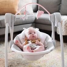 Ingenuity Comfort 2 Go Portable Baby Swing Art.296543 Pink  Supamoji kėdė su melodijomis