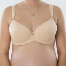 „Bogema Lingerie Angelika“ 91735 smėlio spalvos liemenėlė nėščiosioms / slaugytojoms su sagomis