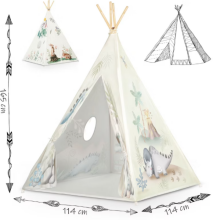 Nukido Tipi Dino Art. NK-407 palapinė vaikams - smėlinė