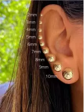 La Bebe™ Pure Silver 925 Classic Lumière Studs Art.2203472 Sidabriniai auskarai