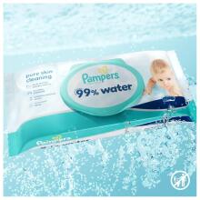 Pampers Aqua Art.297122 Drėgnos servetėlės ​​kūdikiams, 1 pakuotė (60 vnt.)