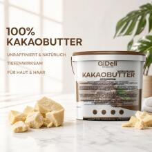 GiDeli Cocoa Butter  Art.297217 Kakavos riebalai, giliai drėkinantys ir atkuriantys, 1 kg