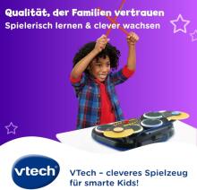 VTech Kidi DJ Drums Art.297323 Electronic Drums with Luminous Effects and Learning Mode