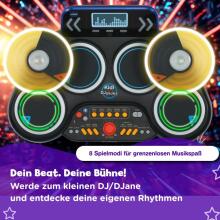 VTech Kidi DJ Drums Art.297323 Electronic Drums with Luminous Effects and Learning Mode