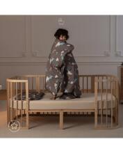 Waldin Baby Collection Bed Crib  7 in 1 Art.297431 Natural Daugiafunkcinė medinė transformuojama lovelė 7 viename