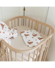 Waldin Baby Collection Bed Crib  7 in 1 Art.297431 Natural Daugiafunkcinė medinė transformuojama lovelė 7 viename
