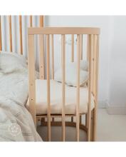 Waldin Baby Collection Bed Crib  7 in 1 Art.297431 Natural Daugiafunkcinė medinė transformuojama lovelė 7 viename
