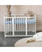 Waldin Baby Collection Bed Crib  7 in 1 Art.297432 White Daugiafunkcinė medinė transformuojama lovelė 7 viename