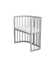 Waldin Baby Collection Bed Crib  7 in 1 Art.297433 Grey Daugiafunkcinė medinė transformuojama lovelė 7 viename