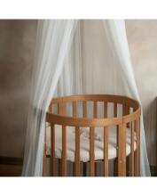 Waldin Oval Baby Collection Bed Crib  7 in 1 Art.297435 Vintage Daugiafunkcinė medinė transformuojama lovelė 7 viename