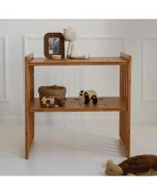 Waldin Oval Baby Collection Bed Crib  7 in 1 Art.297435 Vintage Daugiafunkcinė medinė transformuojama lovelė 7 viename