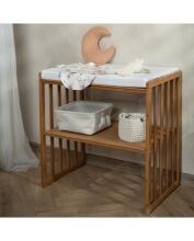 Waldin Oval Baby Collection Bed Crib  7 in 1 Art.297435 Vintage Daugiafunkcinė medinė transformuojama lovelė 7 viename