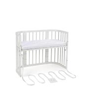 Waldin  Bed Crib  5 in 1 Art.297545 White Daugiafunkcinė medinė transformuojama lovelė 5 viename