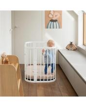 Waldin  Bed Crib  5 in 1 Art.297545 White Daugiafunkcinė medinė transformuojama lovelė 5 viename