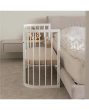 Waldin  Bed Crib  5 in 1 Art.297545 White Daugiafunkcinė medinė transformuojama lovelė 5 viename