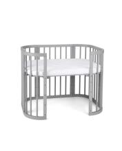 Waldin  Bed Crib  5 in 1 Art.297545 Grey Daugiafunkcinė medinė transformuojama lovelė 5 viename