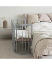 Waldin  Bed Crib  5 in 1 Art.297545 Grey Daugiafunkcinė medinė transformuojama lovelė 5 viename