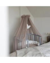 Waldin  Bed Crib  5 in 1 Art.297545 Grey Daugiafunkcinė medinė transformuojama lovelė 5 viename