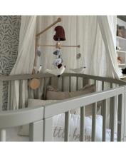 Waldin  Bed Crib  5 in 1 Art.297546 Olive Daugiafunkcinė medinė transformuojama lovelė 5 viename