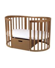 Waldin  Drawer 7 in 1 Collection Art.297553 Vintage The storage drawer is compatible with both the classic 7-in-1 crib and the oval 7-in-1 crib.