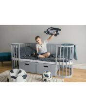 Waldin  Drawer 7 in 1 Collection Art.297556 Grey  The storage drawer is compatible with both the classic 7-in-1 crib and the oval 7-in-1 crib.