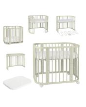 Waldin Basic Mattress for 5in1 Crib Art.297565 Patogus dviejų dalių čiužinys 5 viename lovelei