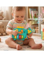 WOOPIE BABY Interactive Piano Helicopter Elephant Musical Sounds 18m+