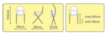 „Britton Hygge Art.B2114 Grey Highchair“