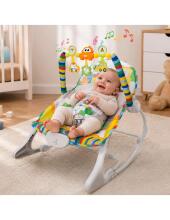 WOOPY BABY Interactive Rocker with Vibrations and Colorful Arch