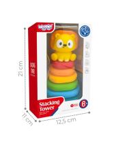 WOOPIE BABY Sensory Pyramid Tower Puzzle Lion 6m+