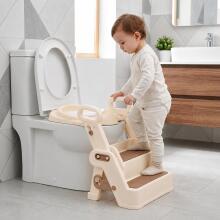 Vaikų tualeto sėdynė su laipteliais ir rankenomis ECOTOYS