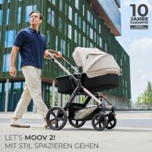 Kinderkraft Moov2 Air 4 in1 Art.297979 Beige 3 viename kūdikio vežimėlis