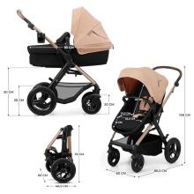 Kinderkraft Moov2 Air 4 in1 Art.297981 Light Grey 3 viename kūdikio vežimėlis