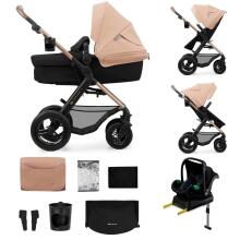Kinderkraft Moov2 Air 4 in1 Art.297982 Black 3 viename kūdikio vežimėlis