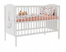 Elf Bed Bloom Art.298071 White/Grey Medinė kūdikio lovelė 120x60 cm